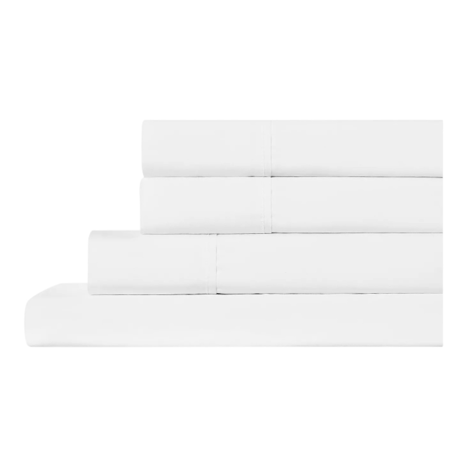 Columbia Breathable Cotton Percale 4 Piece King Size Sheet Set | 4 Color Options gallery