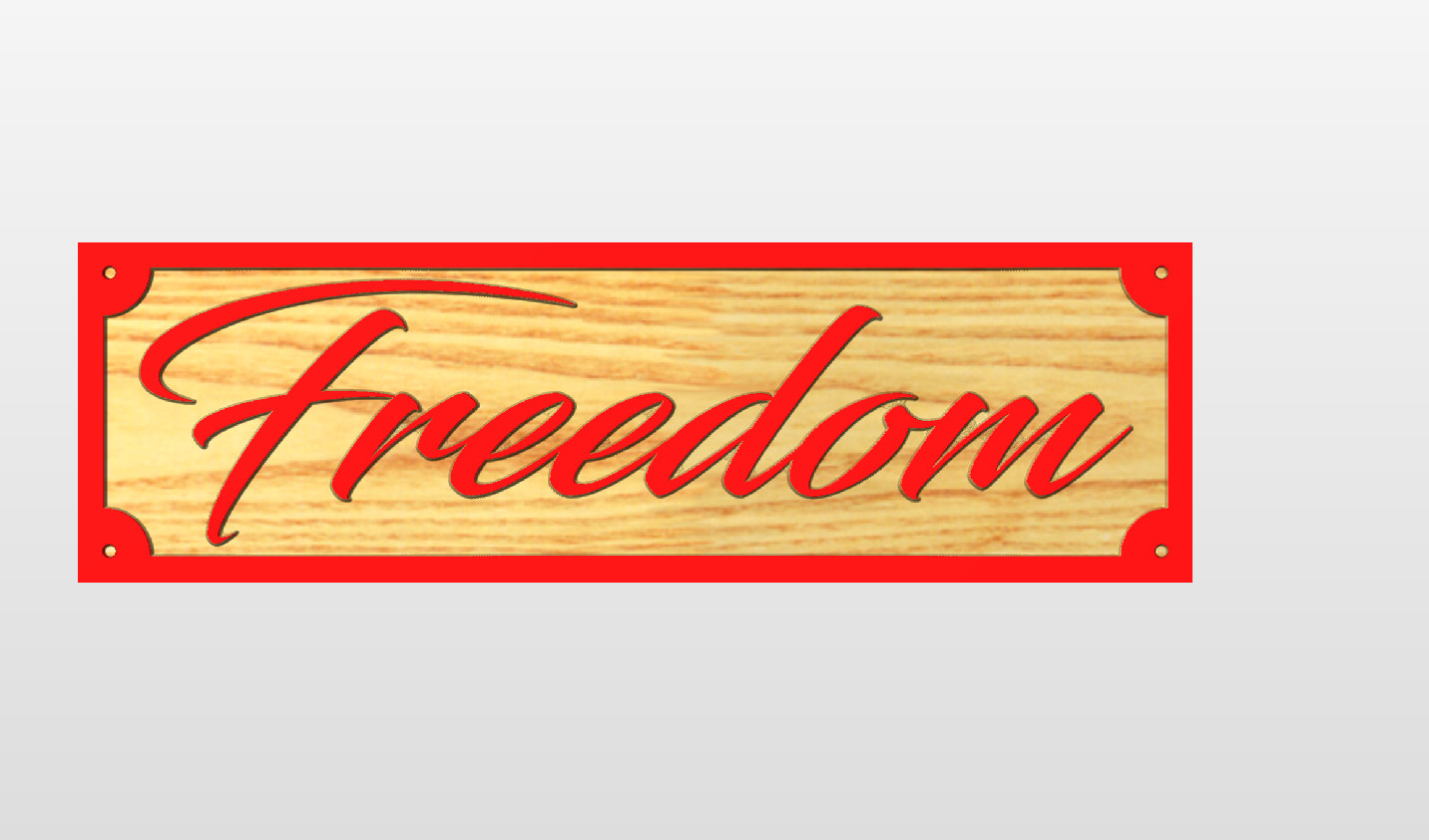 Freedom Kirk TPUSA Custom Made Engraved Wood Sign 5.5x18x.75 Inch gallery