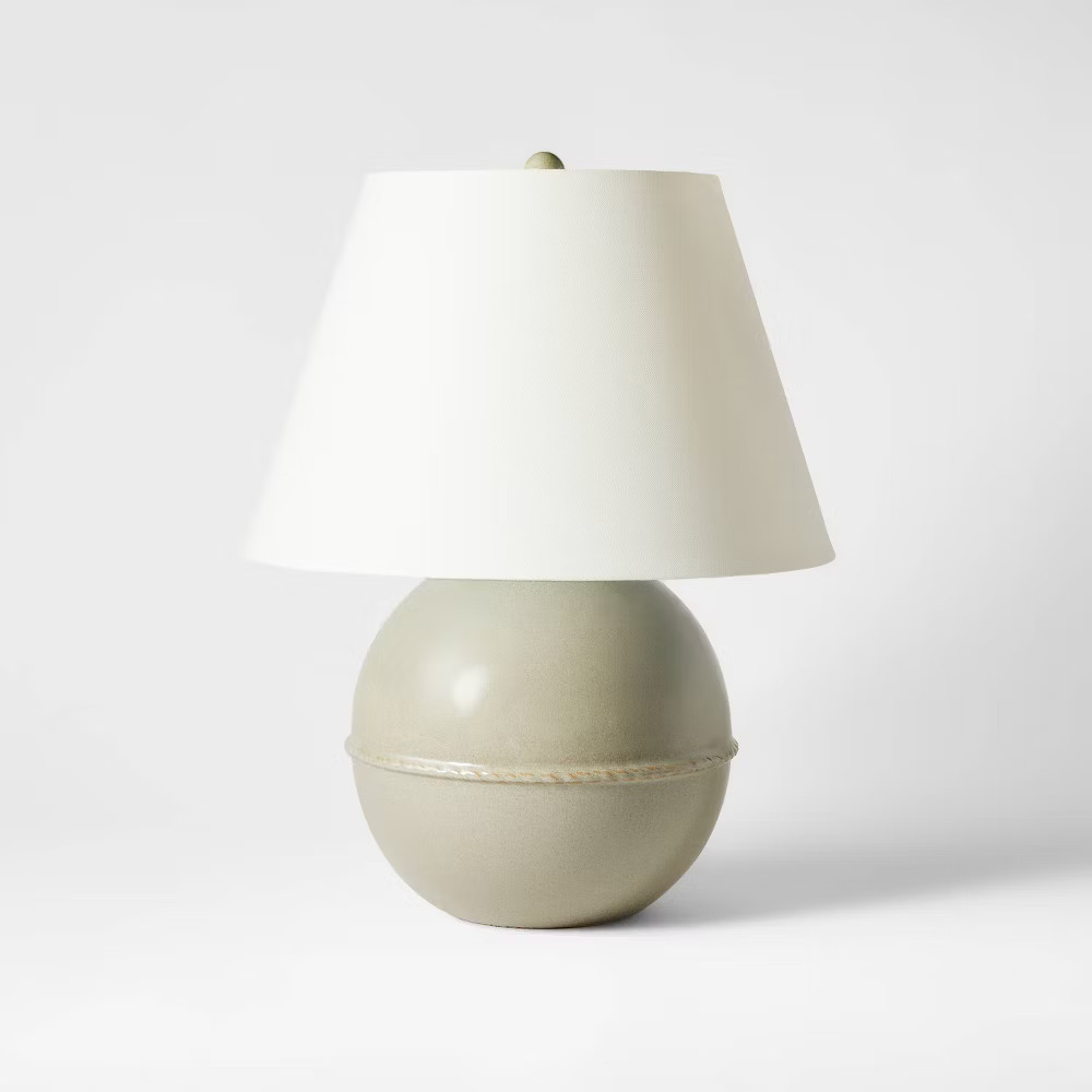 Medium Ceramic Table Lamp Green - Threshold designed with Studio McGee gallery