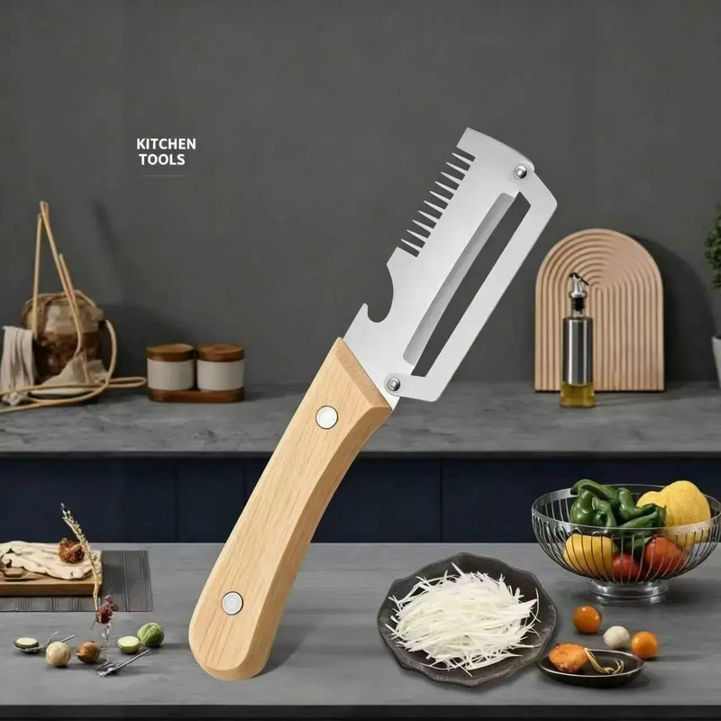 NEW 2 in 1 Multi-Functional Vegetable Peeler for Kitchen Stainless Steel Peeler gallery