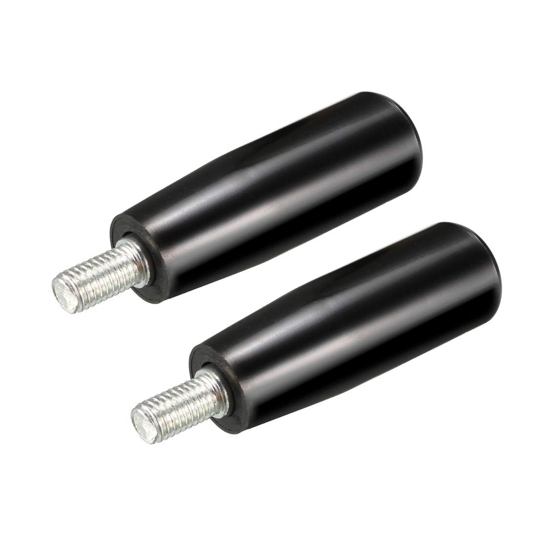 uxcell 2Pcs Revolving Handwheel Machine Handle M8 Male x 61mm, Black gallery