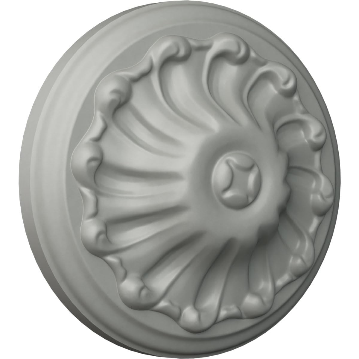 ROS05X05MU Mullin Round Primed Rosette Block 5 7/8 Inch OD x 1 5/8 In P gallery
