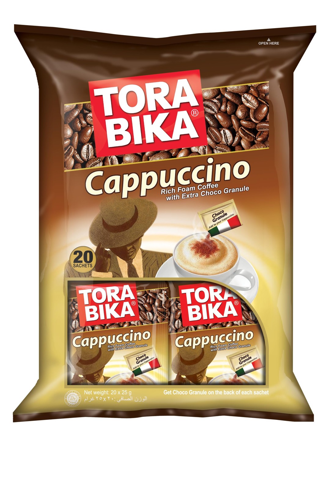 Cappuccino Instant Coffee 20-Count Pack, 500g for Quick Enjoyment gallery