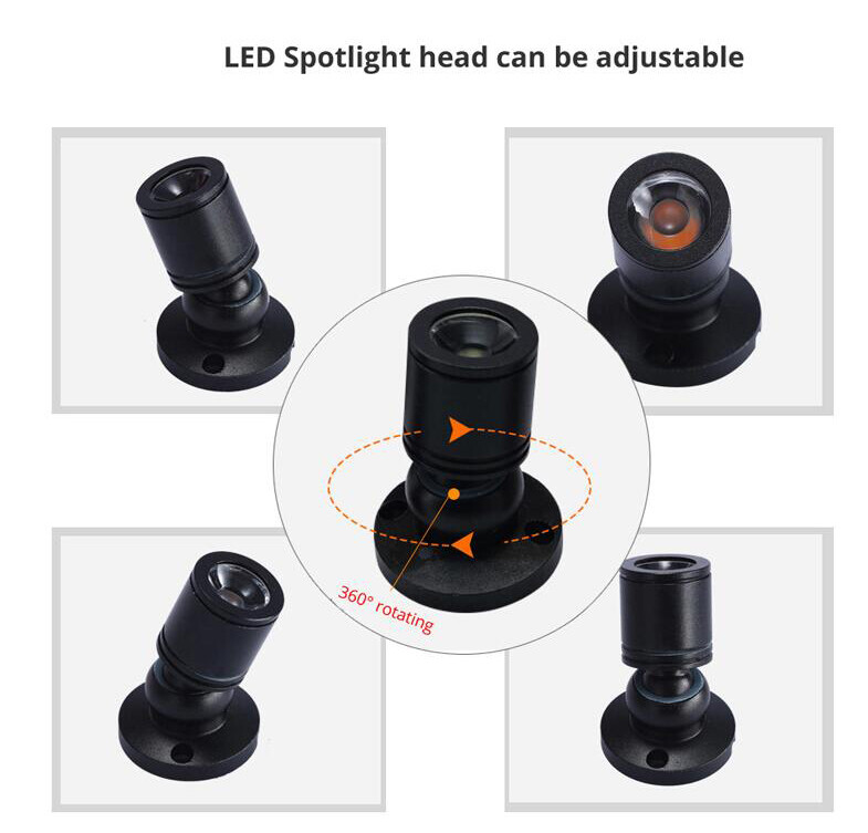 Mini 1W Surface Mounted LED Downlight Spot Light Lamp Ceiling Cabinet 110V 220V gallery