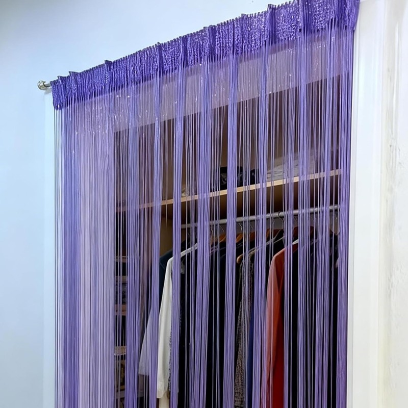 39x78in Decorative Sequin String Curtains - Effortless Boho Chic for Doorways gallery