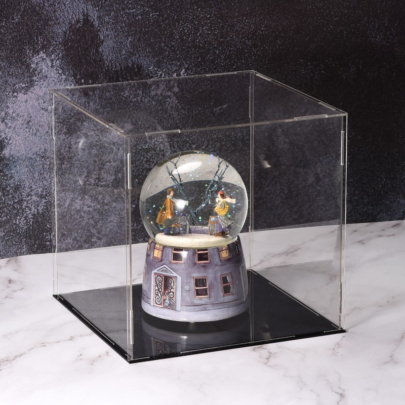 Acrylic Clear Display Case Box Dustproof Protection Cube Collectibles 10x10x20cm gallery