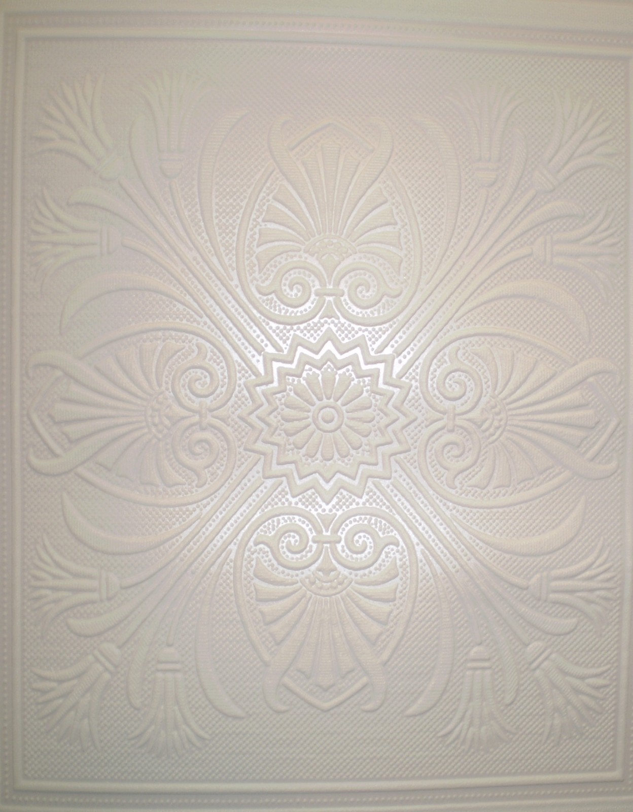 White Satin Raised Textured Block Wallpaper by Beacon House FD59364 gallery