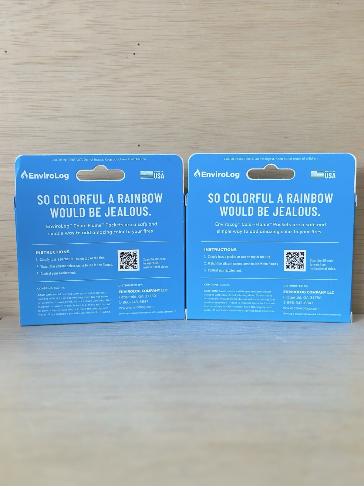 2 x Enviro-Log Color-Flame Add Amazing Color To Your Fire (6 Total Single Packs) gallery