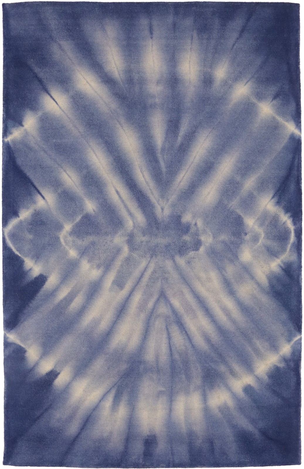 Purple-navy Tie-Dye Design 5X8 Modern Rug Hand-Tufted Kids Room Decor Carpet gallery