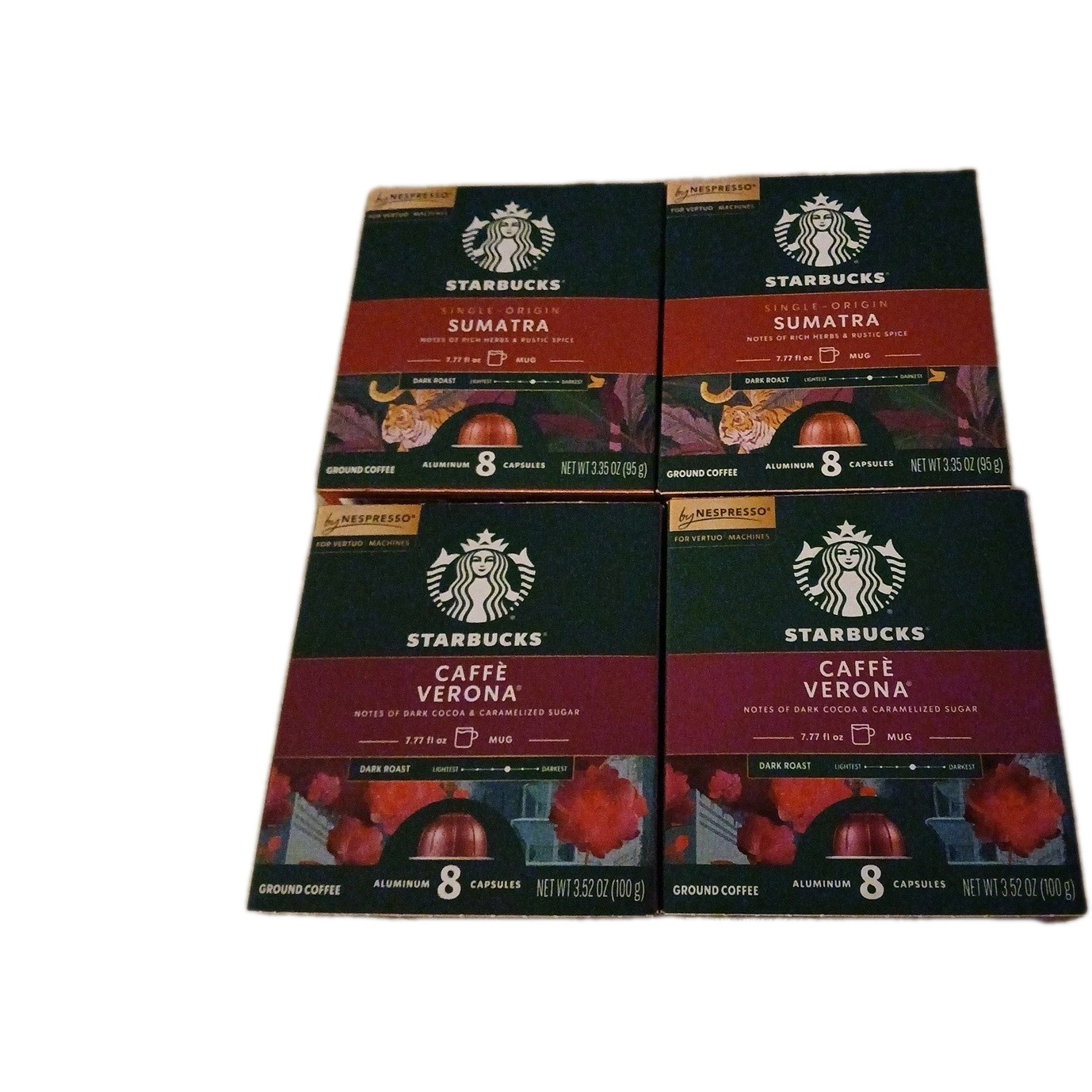 Starbucks by Nespresso Vertuo Line Cafe Verona & Sumatra 2 Pack-16 capsules gallery