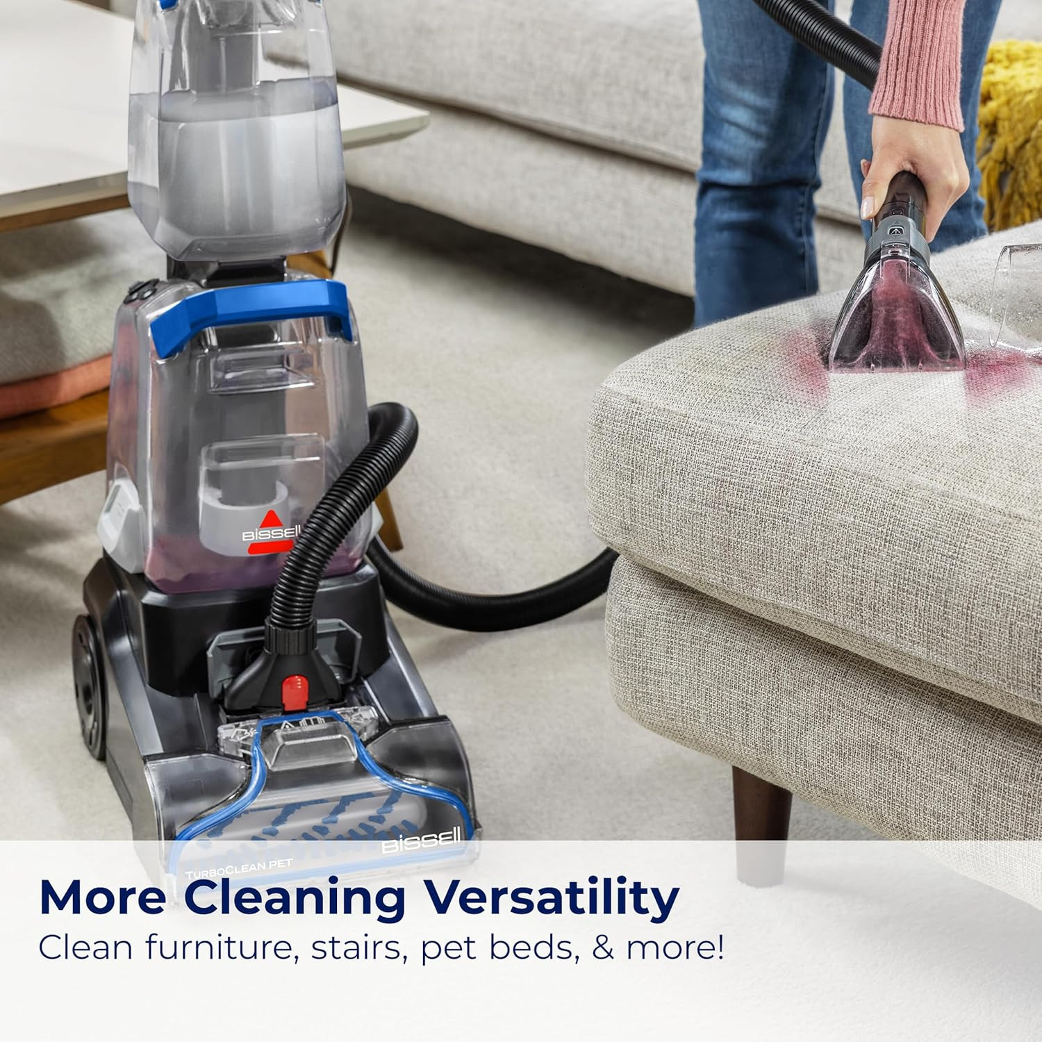 BISSELL TurboClean PET, Upright Carpet & Upholstery Cleaner, 3948 - NEW gallery