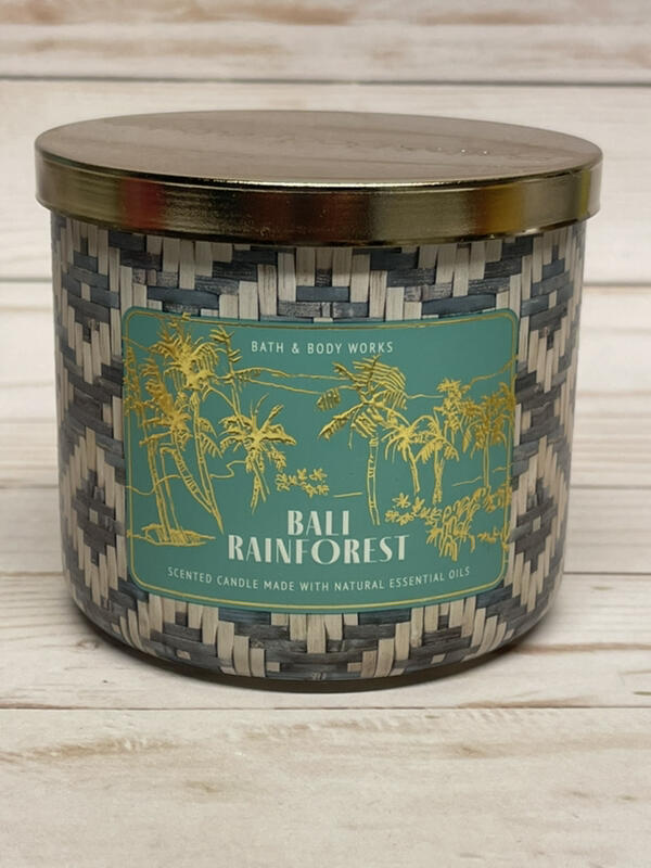 Bath & Body Works Bali Rainforest Orange & White Pineapple 3-Wick Candles x2 gallery