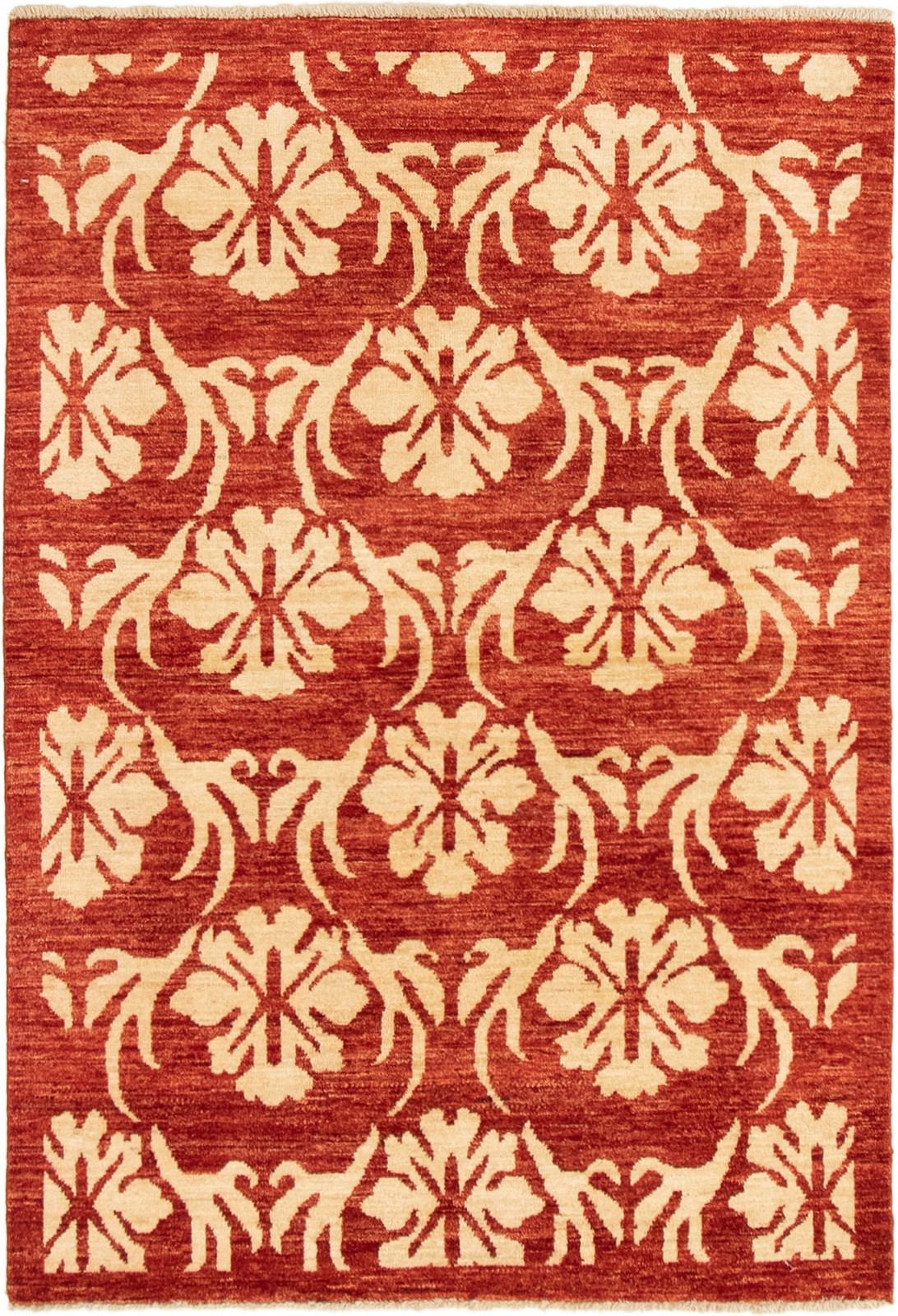 Traditional Hand Knotted Oriental Area Rug 3'11" x 5'8" Wool Carpet gallery