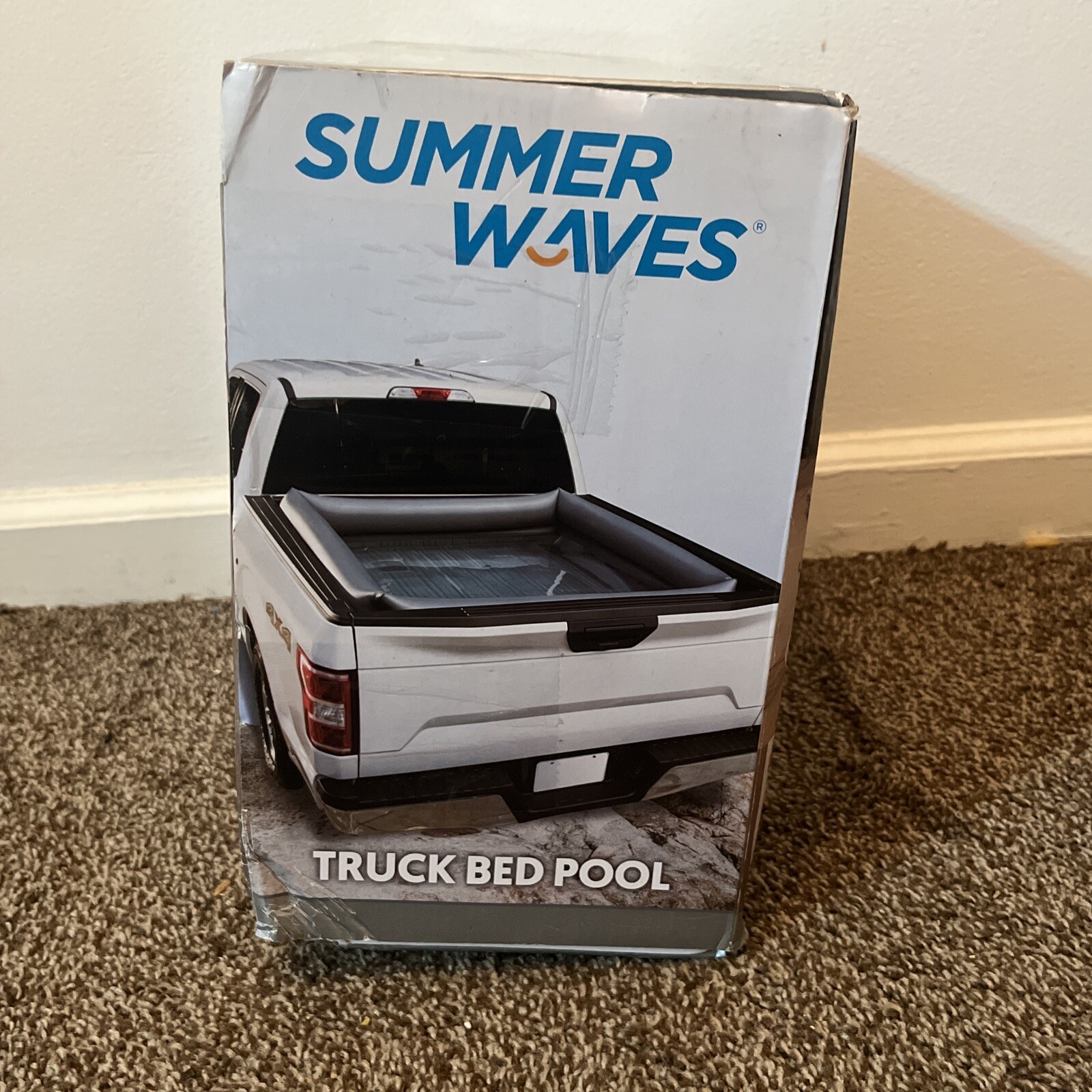 Summer Waves Inflatable Truck Bed Adult Swimming Pool Measures 66" x 62" x 21" gallery