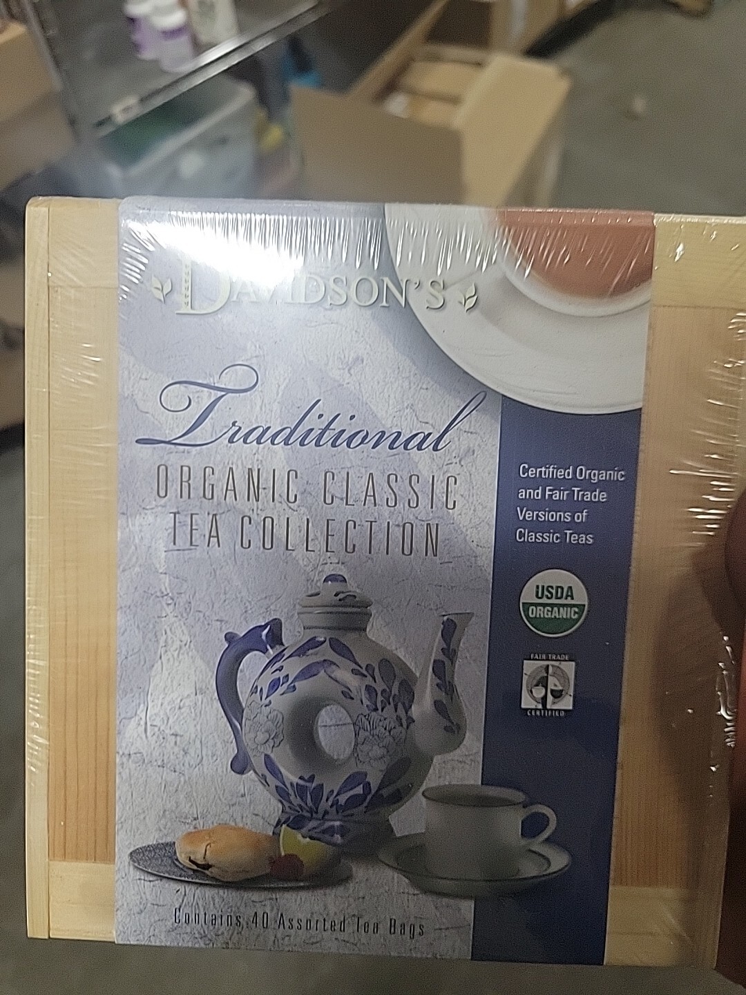 Traditional Tea Collection Chest by Davidsons Organics Tea, 40 tea bag gallery