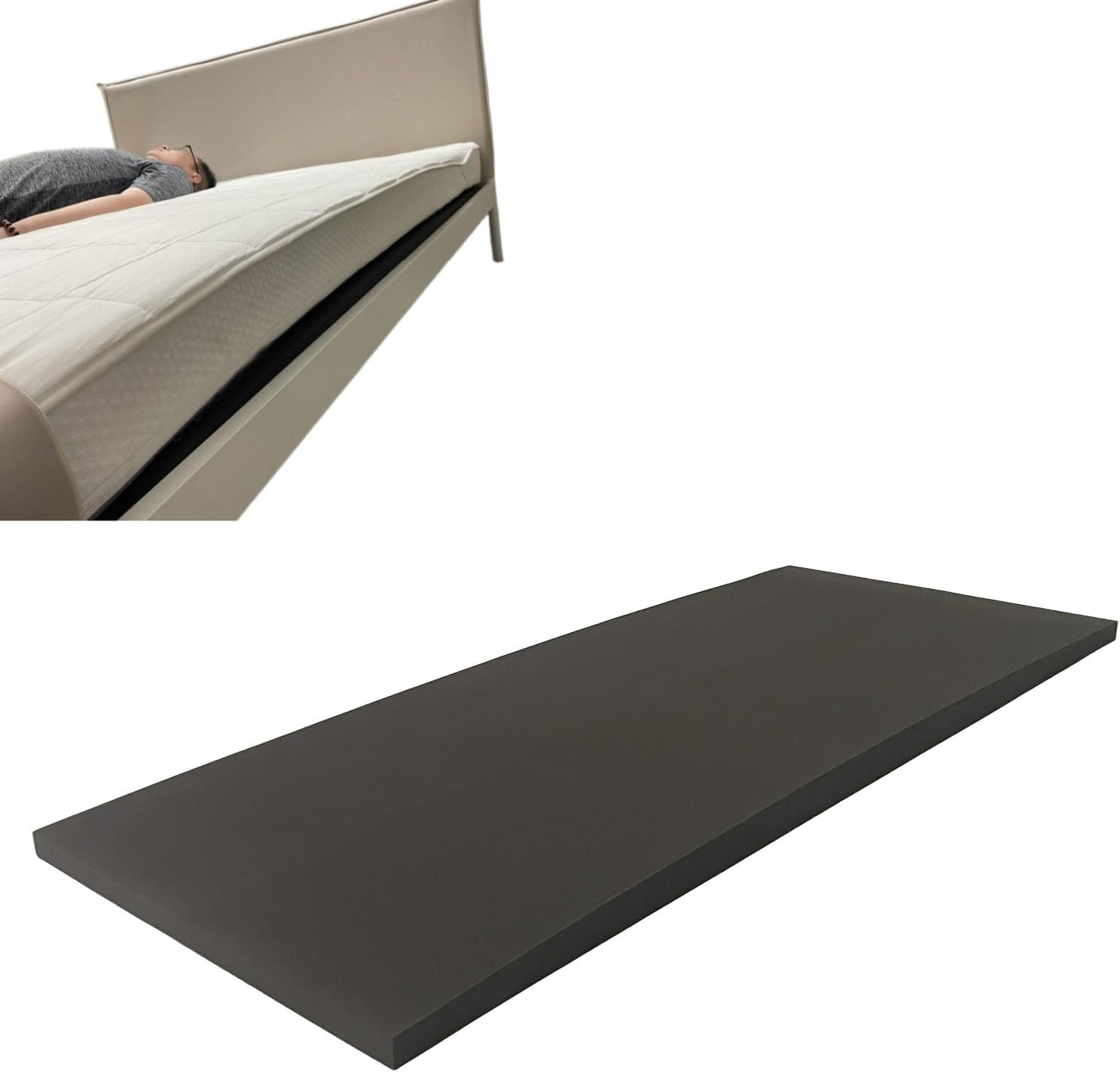 High-Density Foam Mattress Support Board for Sagging Beds, 47x25x2 Inch gallery