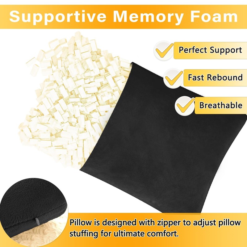 1 MIDDLE ONE 2 Pack Small Pillow, Memory Foam Mini Pillow 11 X 7 Inches for T... gallery