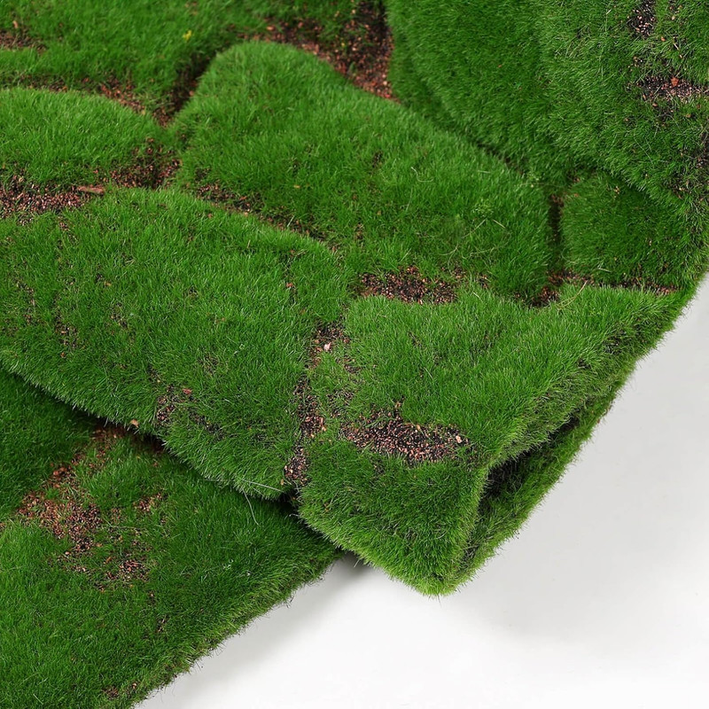 65.8 Sq Ft Artificial Moss Mat - Realistic Faux Green Moss Grass for Indoor & Ou gallery