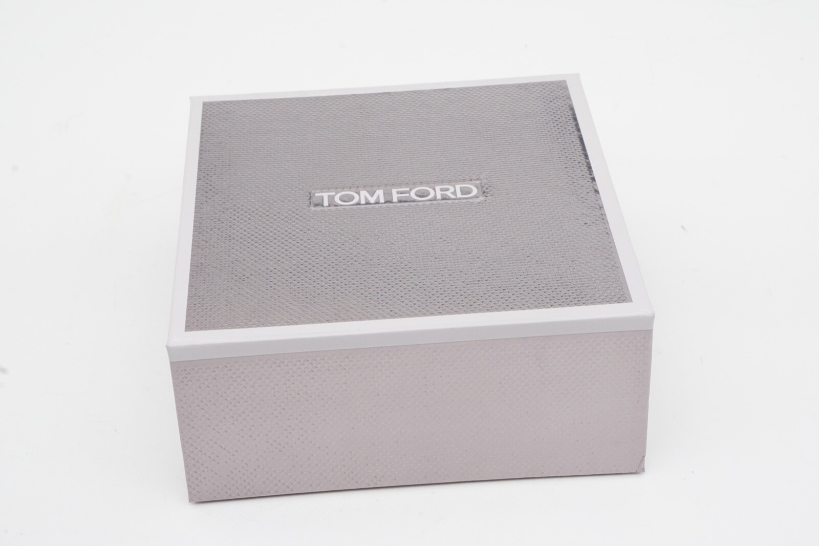 New TOM FORD Silver Extra Small Holiday Animation Gift Box 4.75" x 5" x 2" OD gallery