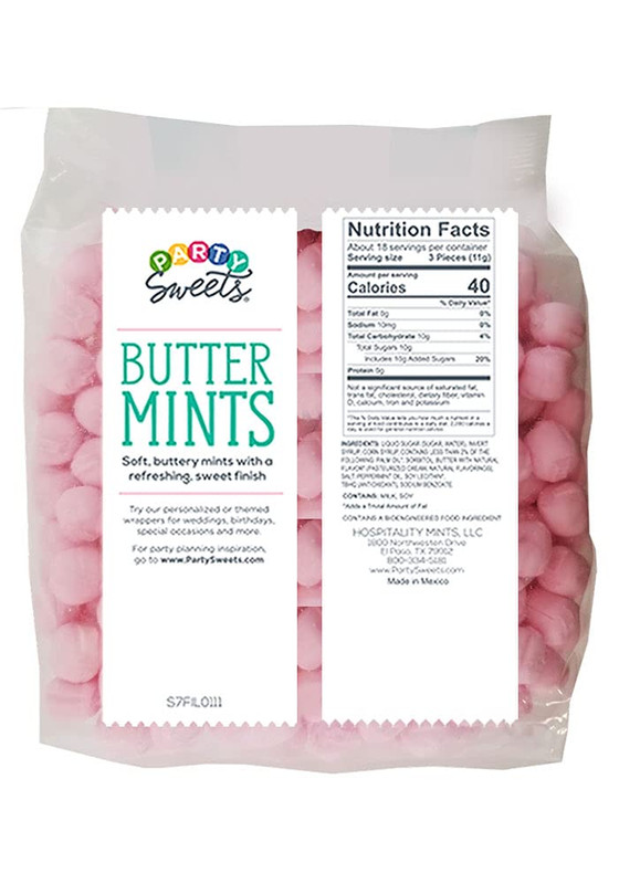 Pink Buttermints, 2.75 Pound, Appx. 350 Pieces from gallery