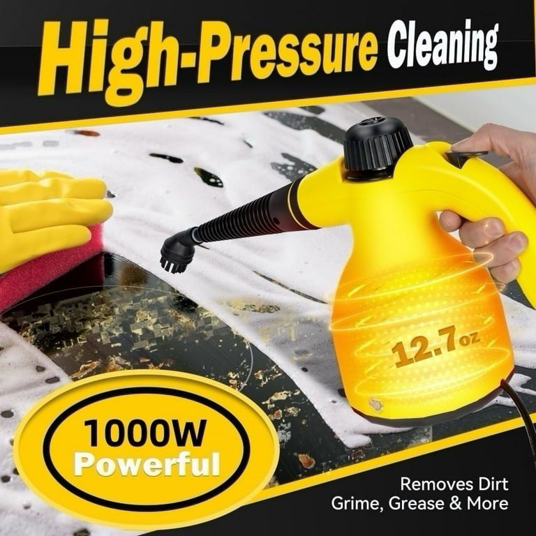 Steam Cleaner for Home, 1000W Multi-Surface Steamer, Portable Natural Steamer gallery