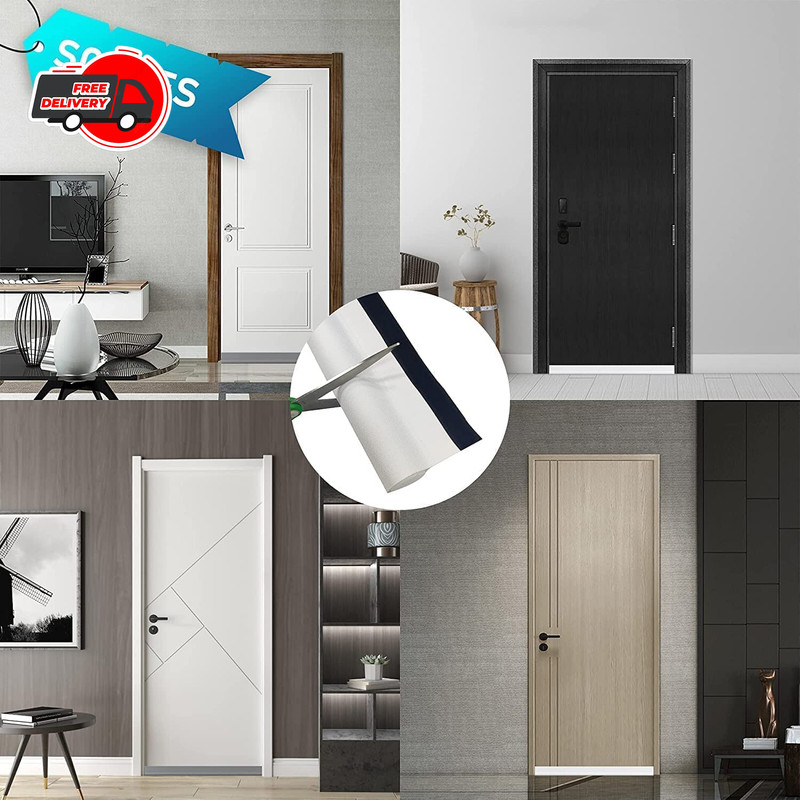 Door Draft Stopper under Noise, Blocker Insulator Sweep Bugs Mice Stripping Dust gallery