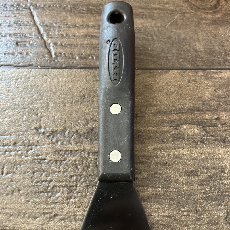 Bent Chisel Scraper 3” Heavy Duty Hyde 12000 HCS Blade Black Contour-Grip gallery