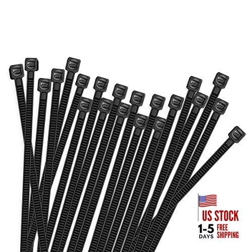100pcs Cable Zip Ties Heavy Duty 8 Inch, Premium Plastic Wire Ties with 50 gallery