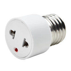 Outlet Light Socket Adapter, E26 Light Bulb to Plug Converter 1pcs
