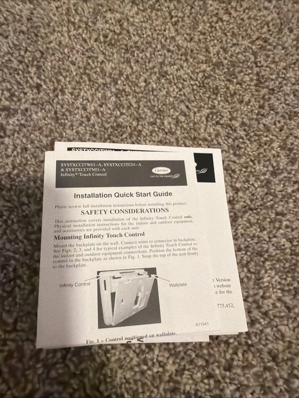 Carrier SYSTXCCITC01A Infinity Remote Access Touch Control Programmable... gallery