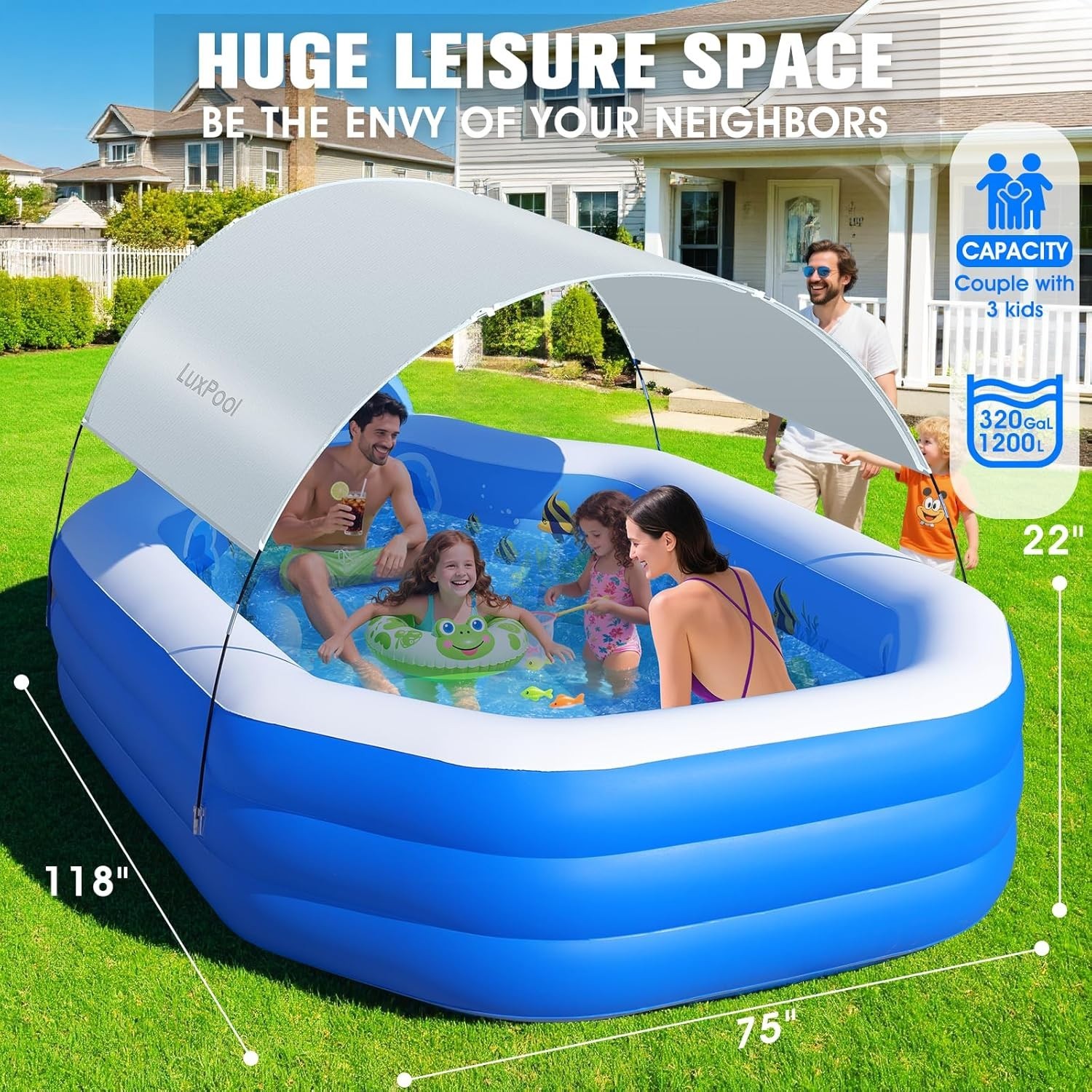 Inflatable Pools with Sprinkler,Upgraded Elephant Inflatable Swimming Pool,Kids gallery
