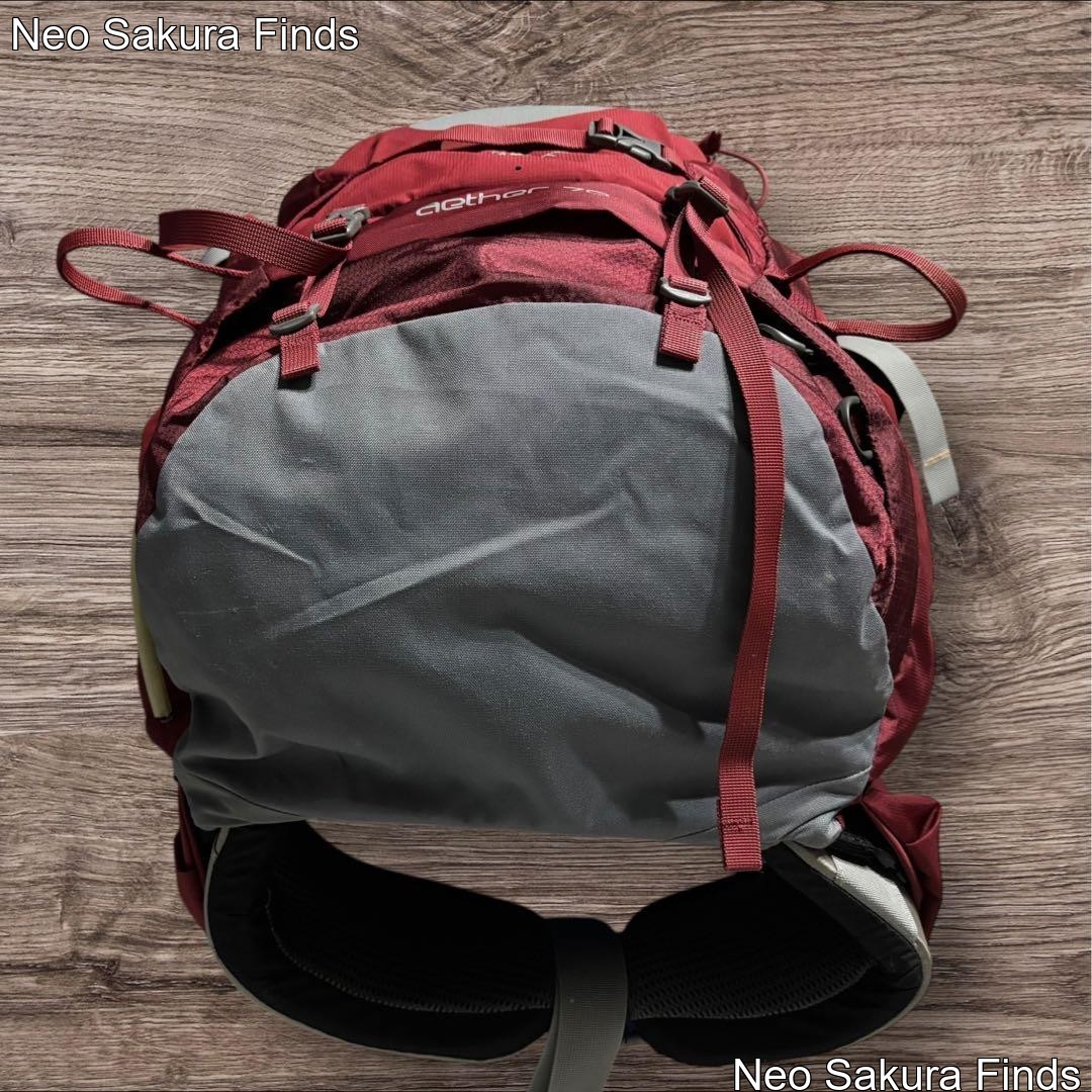 OSPREY Aether 70 Hiking Backpack - Red - 70L - Used 5