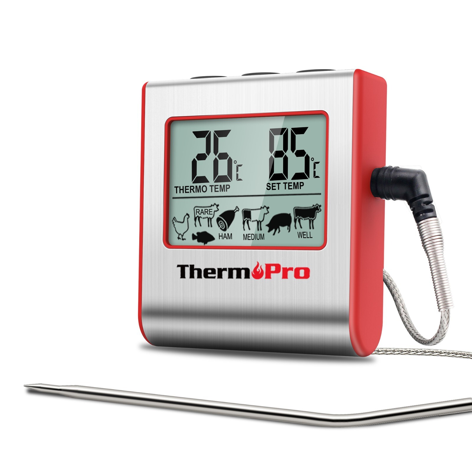ThermoPro Meat Thermometer Digital Food Cooking Smoker Oven Grill Thermometer gallery