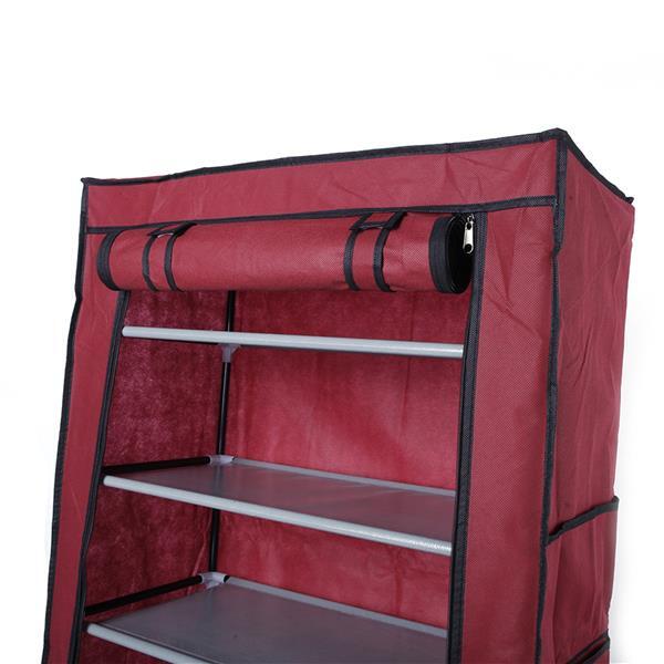 10 Layer 9 Shelf Shoe Rack Dustproof Shoes Cabinet Storage Organizer with Cover gallery