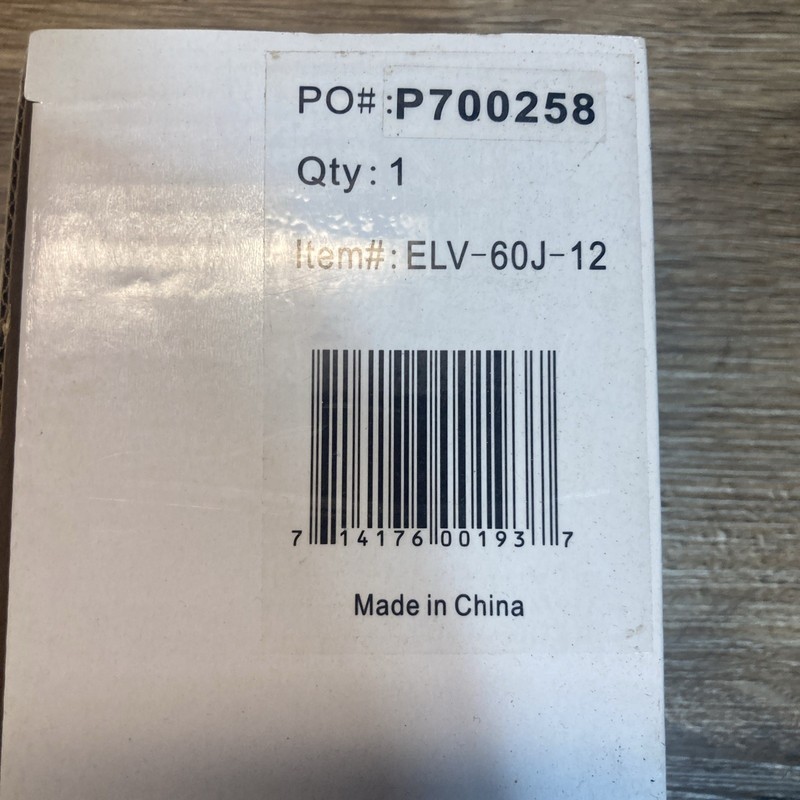 Intertek LED Driver KV-12060-TDL, Driver 12V 5A Output 100-130V gallery