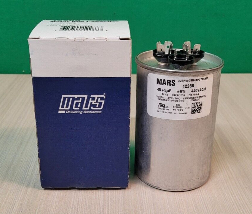 MARS - Motors & Armatures 12288 45 + 5 uF MFD x 440 VAC Replacement Dual NEW OEM gallery