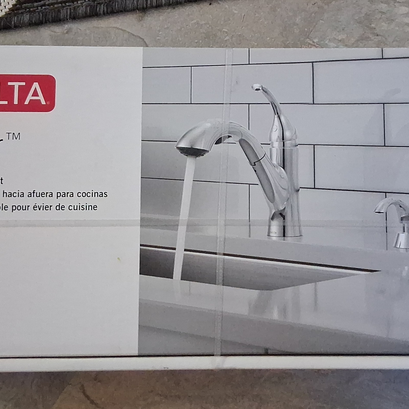 Delta Kessler Pull-Out Kitchen Faucet Chrome High Arc Centerset w/ Soap 16932 gallery