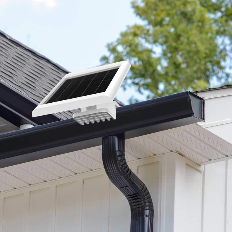 2 Pack Gutter Mount Compatible for Ring Solar Panel, 360°Adjustable gallery