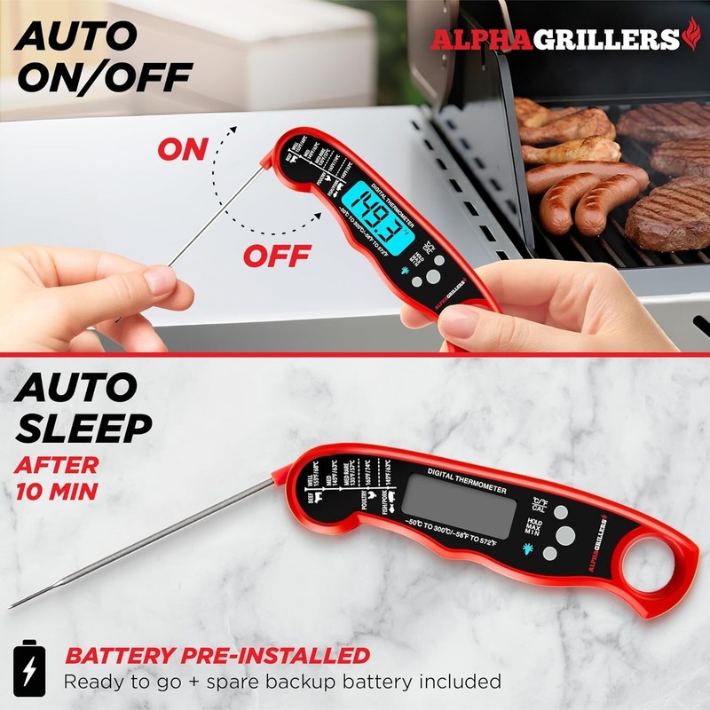 Digital Meat Thermometer with Temperature Range from 1 to 300 Degrees Fahrenheit gallery