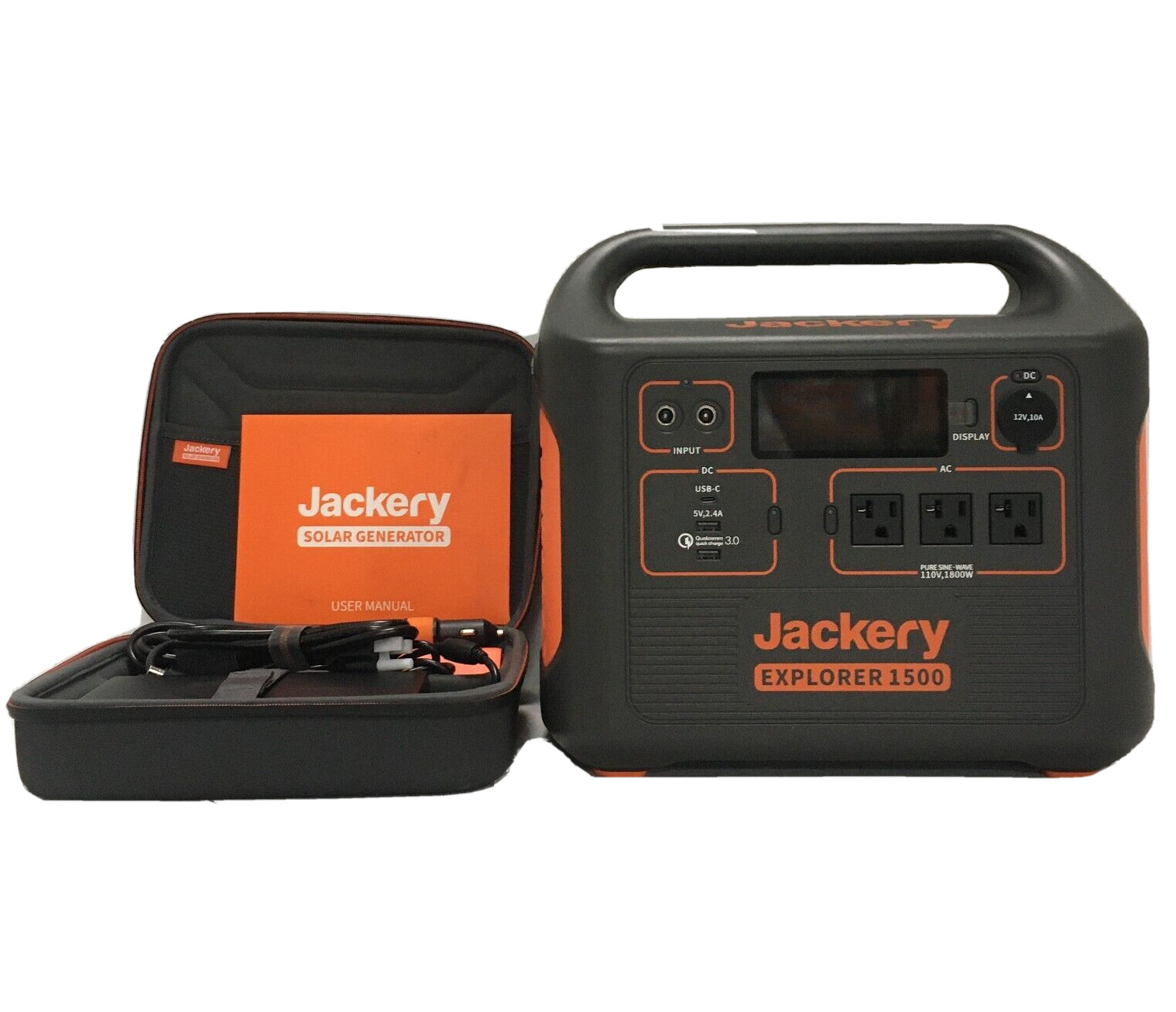 Jackery Power Station Explorer 1500 JSG-1500B, Portable 1800W Solar Generator gallery