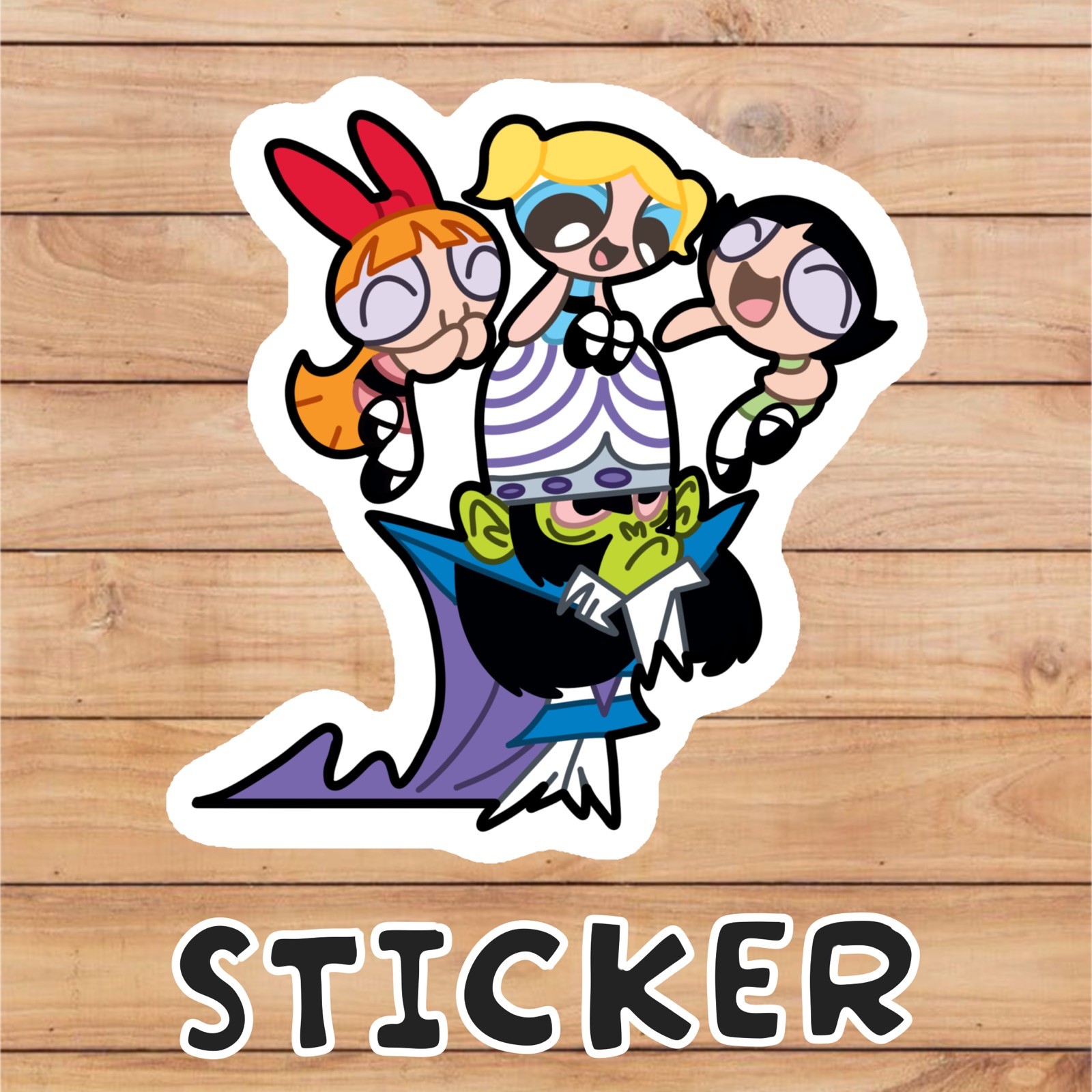 3 inches Sticker Decal, Multicolor - cartoon, tv show gallery