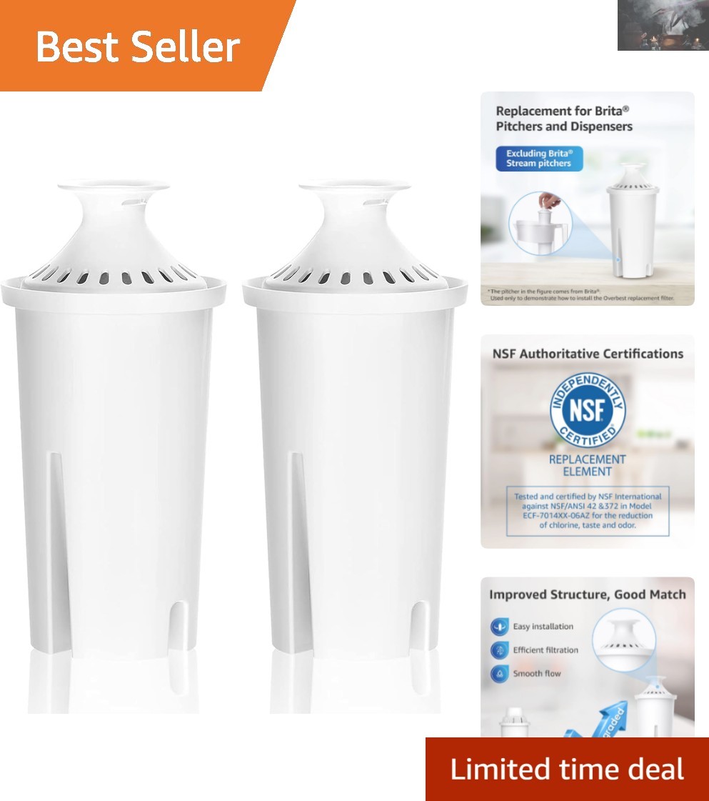 2 Pack 7006 Water Filters - Reduce Chlorine, Taste & Odor, NSC Certified gallery