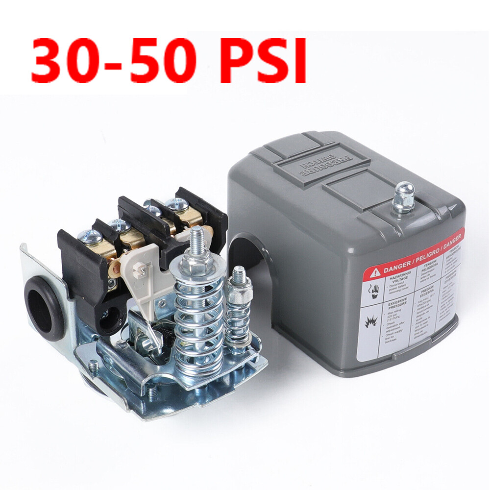 30-50PSI Adjustable Well/Water Pump Pressure Control Switch Double Spring Pole gallery