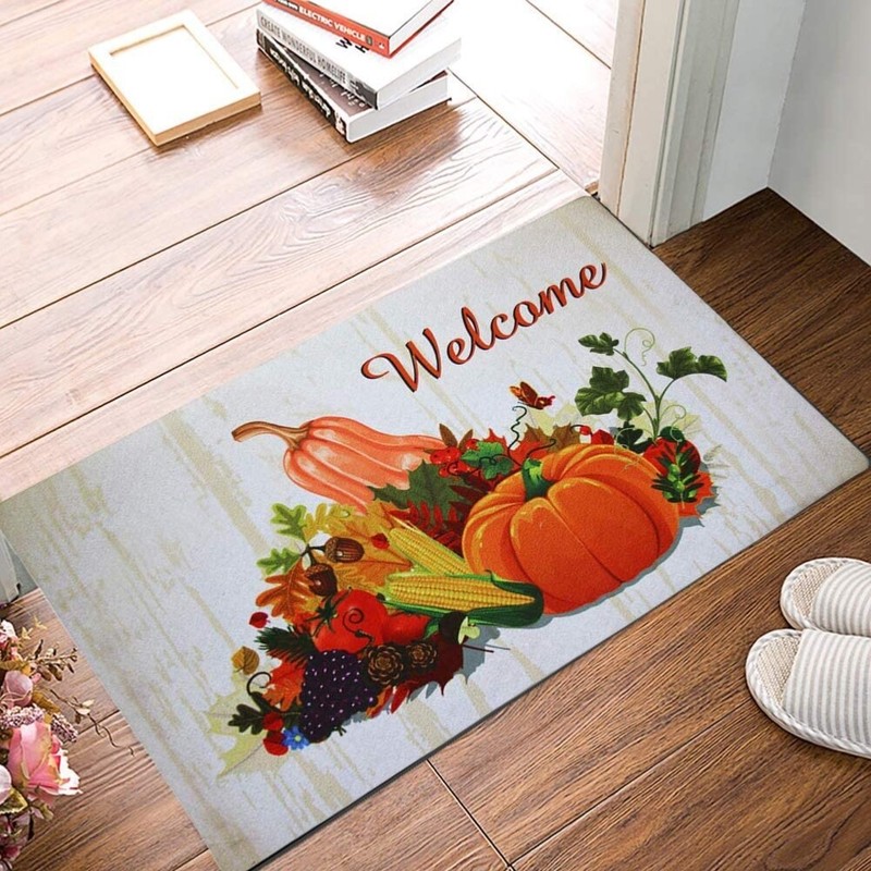 Fall Doormat Non Slip Front Door Mat, Easy to Clean Low Profile Mat for Entry Pa gallery