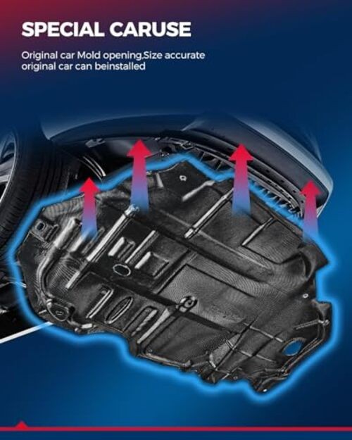 Engine Splash Shield Front Lower Under Cover Compatible LX1228105 LX1228106 gallery