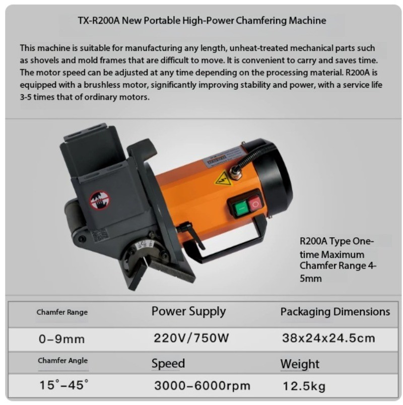 Bench-Top Chamfering Machine for Sliding Rails: Deburring, Ramps, Straight Lines