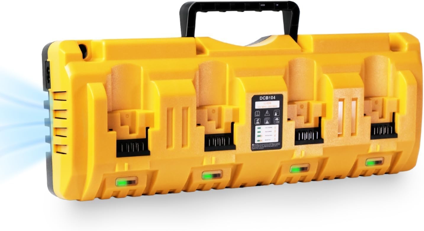 Charger For DEWALT 4 Port Battery DCB104 12V/20V Multi-Voltage DCB200 DCB205 NEW gallery