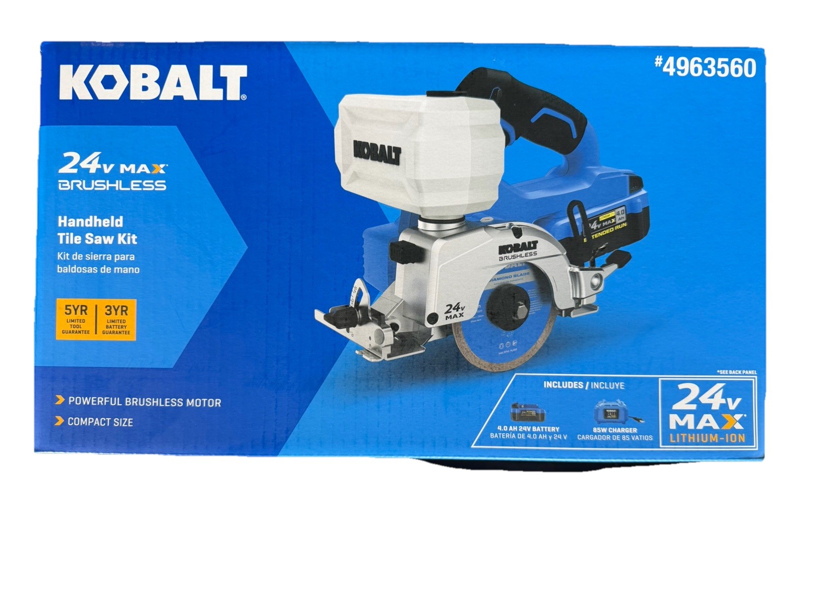 Kobalt 24V 4-in -Blade Cordless Handheld Tile Saw (Battery And Charger Included) gallery