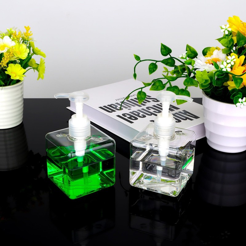 Clear 250ML Pump Bottle Refillable Cosmetic Lotion Dispenser gallery