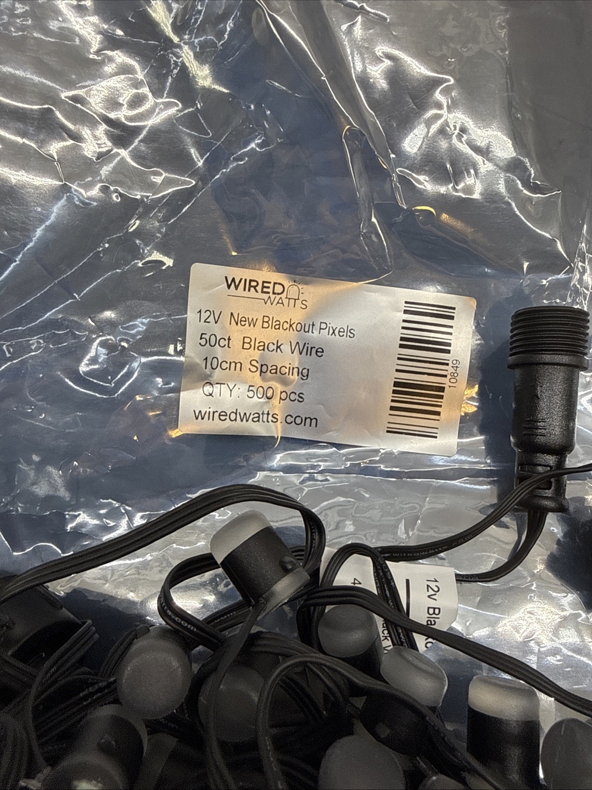 Wired Watts 500 LED Pixel String Lights - 12V Blackout Pixels gallery